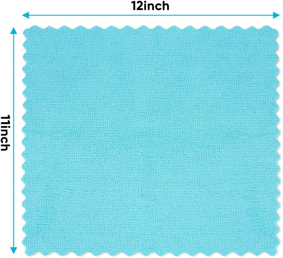 Microfiber Cleaning Cloth, 24 Pack Highly Absorbent Cleaning Rags, Household Cleaning Supplies, Reusable Lint Free Cloths Microfiber Rag for House, Kitchen, Car Care, 12x11 inch