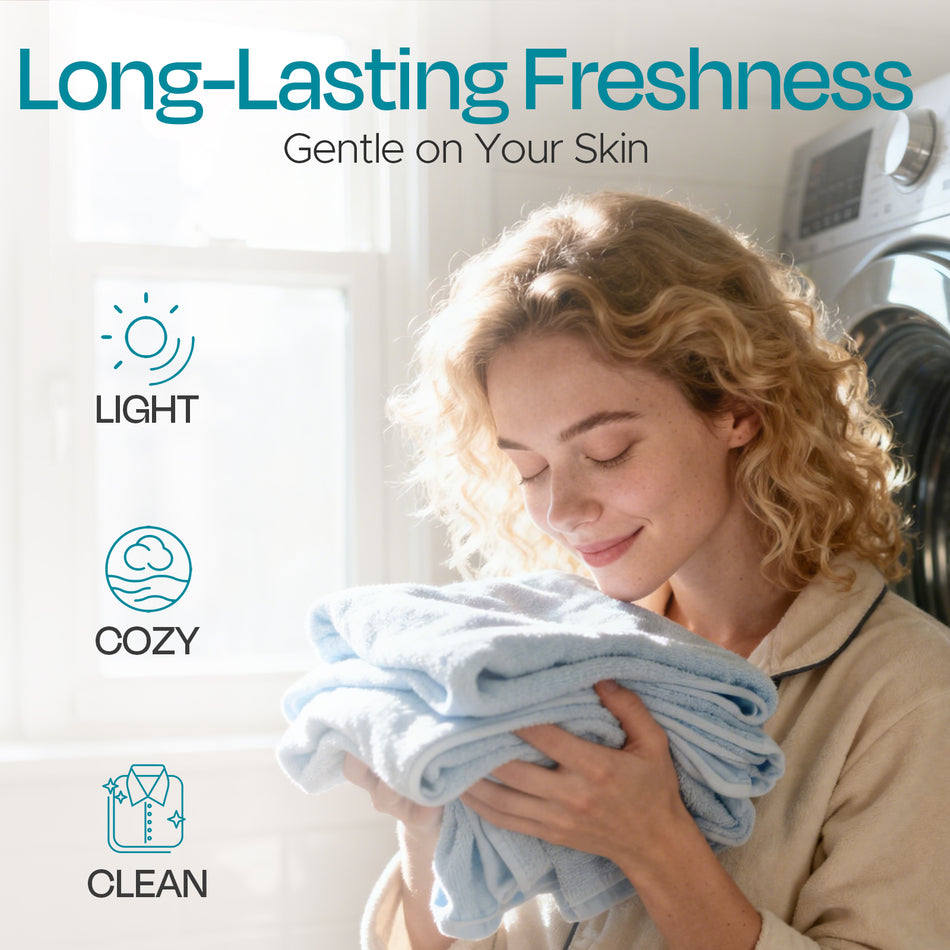 aphouse Light In-Wash Scent Booster Laundry Beads, No Heavy Perfumes, Ocean Breeze Scent, Long Lasting Freshness & Odor Eliminator for Laundry, HE Safe, 24 oz